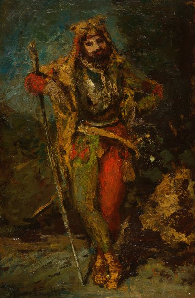 Mephisto uit de opera Faust, 1870-86 door Adolphe Monticelli
