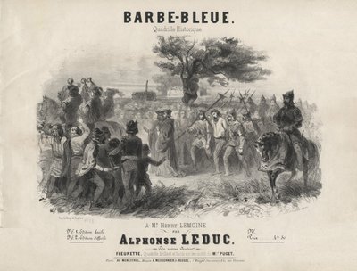 Alphonse Leduc - Blauwbaard, historische quadrille door Adolphe Mouilleron