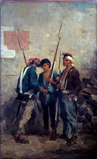 Revolutie van 1848: de leus door Adolphe Pierre Leleux