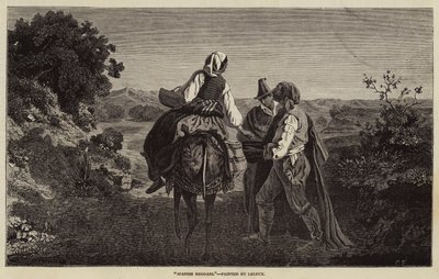 Spaanse Bedelaars door Adolphe Pierre Leleux