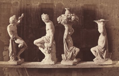 Vier Beelden, ca. 1868 door Adolphe Terris