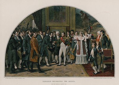 Napoleon decoreert de kunstenaars door Adolphe Yvon