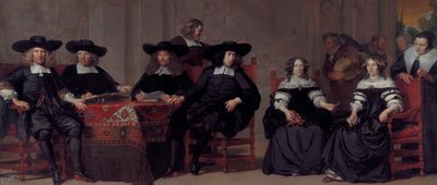 Governors and Governesses of the Oudemannen- en Vrouwengasthuis door Adriaen Backer