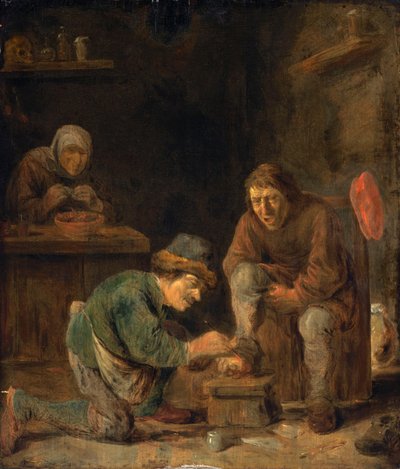 Der Fußarzt door Adriaen Brouwer