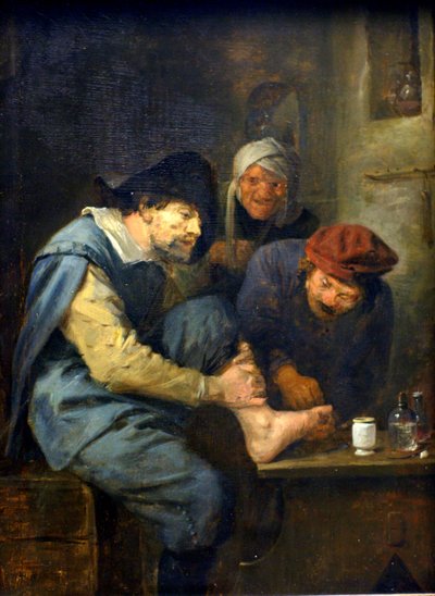 De Voetbediening door Adriaen Brouwer