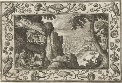 Daniël in de leeuwenkuil door Adriaen Collaert