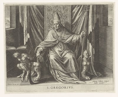 Kerkvader Gregorius door Adriaen Collaert
