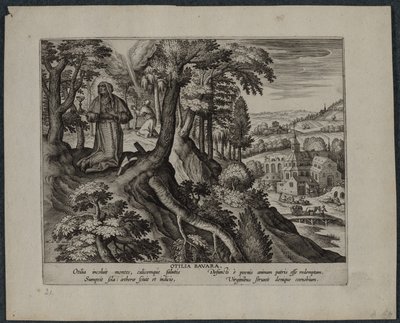 Otilia Bavara door Adriaen Collaert