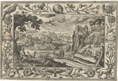 Val van Icarus door Adriaen Collaert