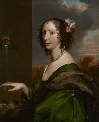 Portret van Lucy Hay (née Percy), Gravin van Carlisle door Adriaen Hanneman