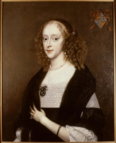 Portrait of Wendela Bicker (1636-1668) door Adriaen Hanneman