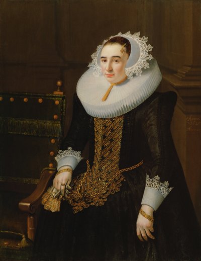 Portret van een dame, vermoedelijk prinses Sohns door Adriaen Hanneman