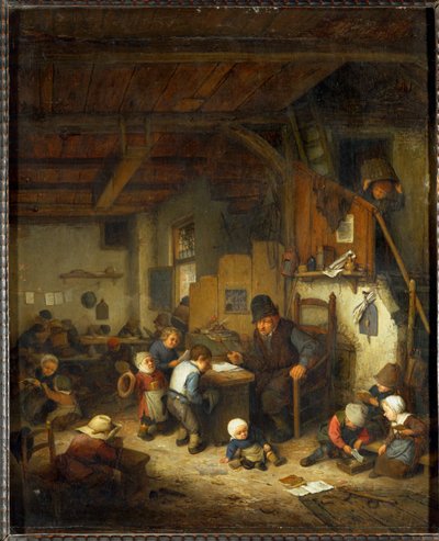 De schoolmeester ... door Adriaen Jansz. van Ostade