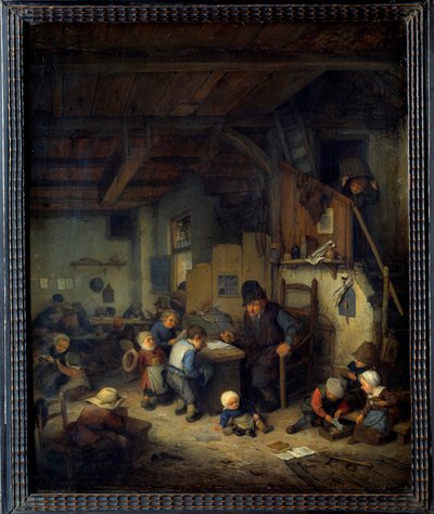 De schoolmeester door Adriaen Jansz. van Ostade