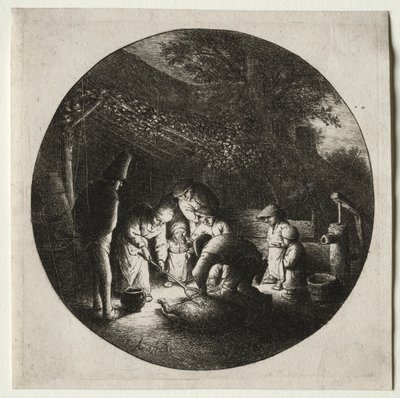 De varkensslachters door Adriaen Jansz. van Ostade