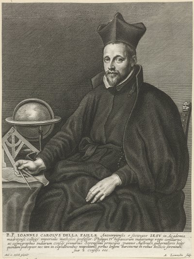 Portret van Johannes Carolus de la Faille door Adriaen Lommelin