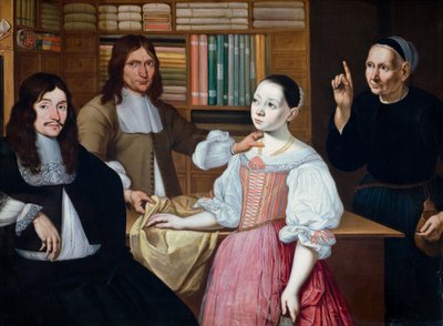 In de winkel van Draper door Adriaen van Bloemen