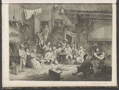 Dans in de herberg door Adriaen van Ostade