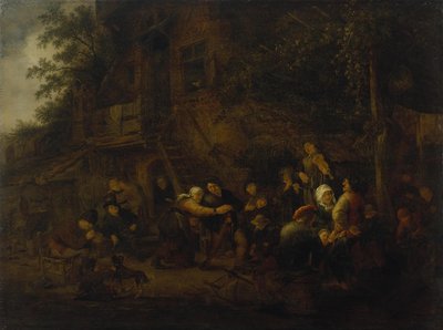 Landelijk feest door Adriaen van Ostade