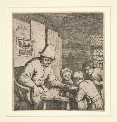 De schoolmeester door Adriaen van Ostade