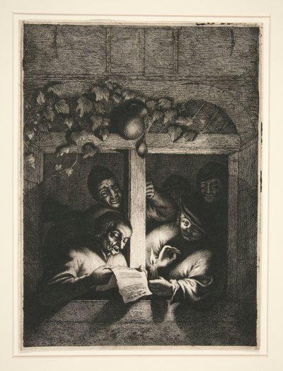 a. De Schoenmaker b. De Zangers door Adriaen van Ostade