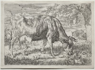 Koe en Twee Schapen aan de Voet van een Boom door Adriaen van de Velde