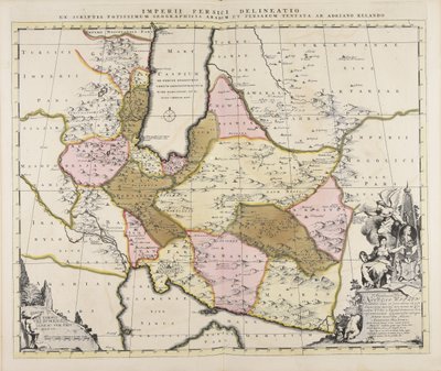 Imperii Persici delineatio ex scriptis potissimum geographicis Arabum et Persarum tentata ab Adriano Relando door Adrian Reeland