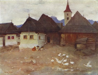 Tsjechoslowakije: Vazsecz, een Slowaaks dorp door Adrian Scott Stokes