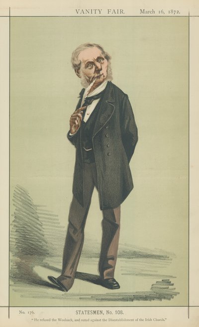 Sir Roundell Palmer (kleurenlitho) door Adriano Cecioni