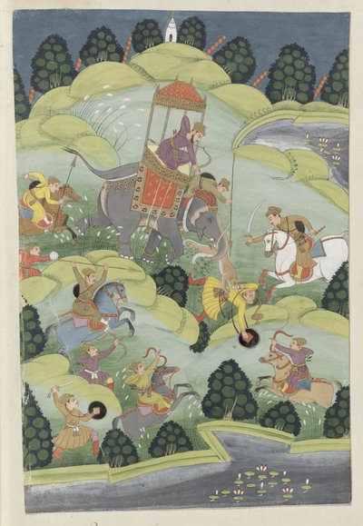 Tijgerjacht door Adrianus Canter Visscher