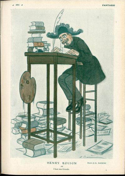 Fantasio, ca. 1912 - Illustratie van A Barrere door Adrien Barrere