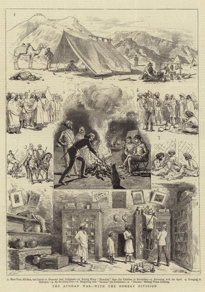 De Afghaanse oorlog, met de Bombay-divisie door Adrien Emmanuel Marie