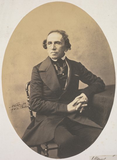 Portret van Giacomo Meyerbeer (1791-1864) door Adrien Tournachon