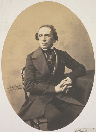 Portret van Giacomo Meyerbeer door Adrien Tournachon