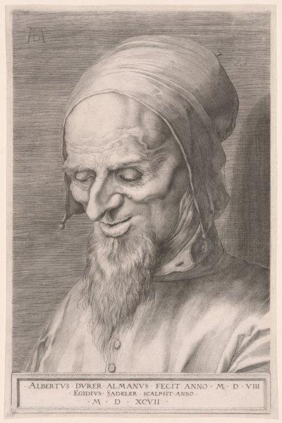 Hoofd van een apostel door Aegidius Sadeler II