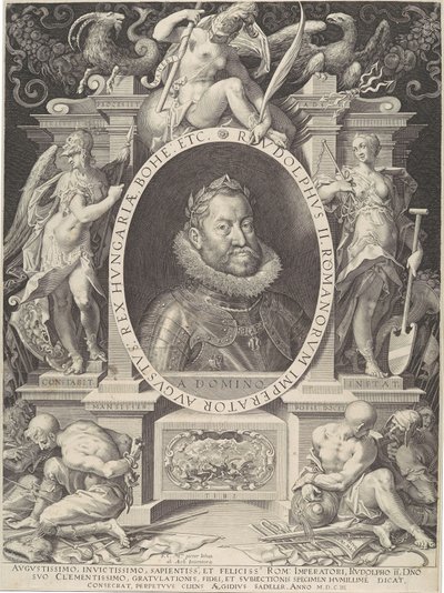 Portret van Rudolf II door Aegidius Sadeler II