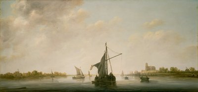 Uitzicht op de Maas bij Dordrecht door Aelbert Cuyp