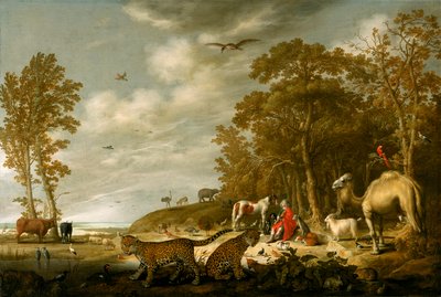 Orpheus speelt voor de dieren door Aelbert Cuyp