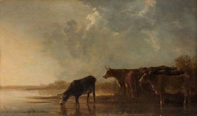 Rivierlandschap met koeien door Aelbert Cuyp