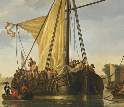 De Maas bij Dordrecht door Aelbert Cuyp