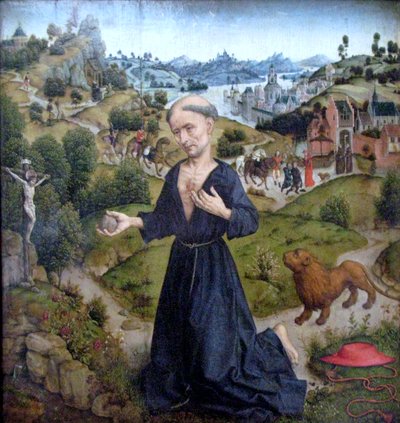Boetedoening van Hiëronymus door Aelbrecht Bouts