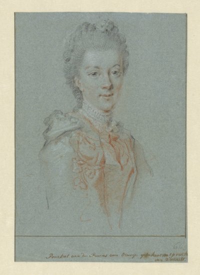 Portret van Wilhelmina Frederica Sophia van Pruisen door Aert Schouman