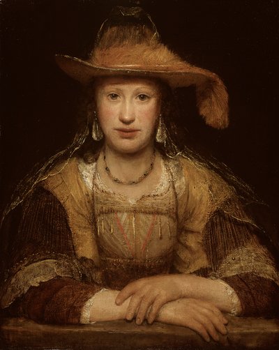 Portret van een jonge vrouw door Aert de Gelder