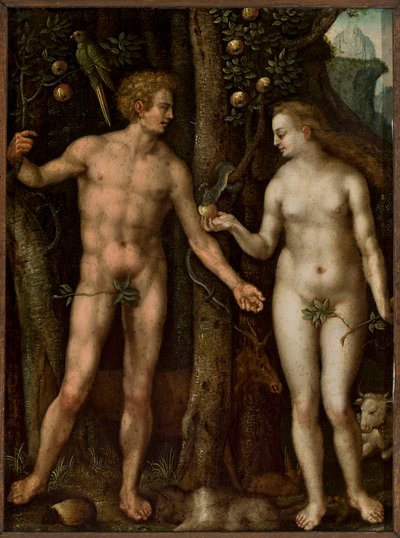 Pools:  Adam i Ewa Adam en Eva door After Albrecht Dürer