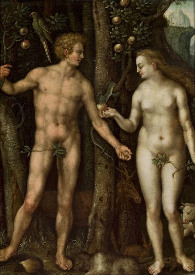 Pools:  Adam i Ewa Adam en Eva door After Albrecht Dürer
