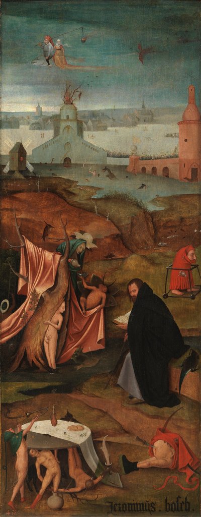 De verzoeking van Sint Antonius door After Hieronymus Bosch