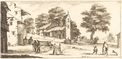Een Kerk door After Jacques Callot