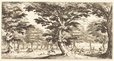 Landschap door After Jacques Callot