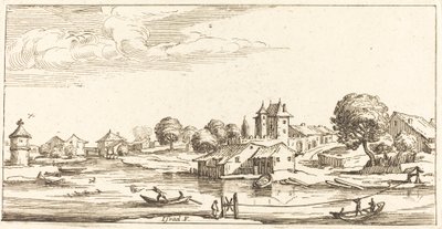 Landschap door After Jacques Callot
