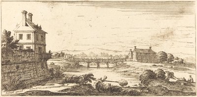 Landschap door After Jacques Callot